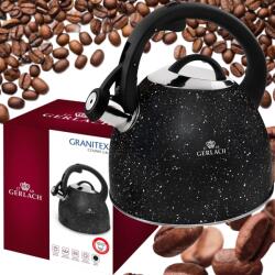 Gerlach Granitex Vízforraló 2, 8L Hagyományos Acél, Sípoló Gáz Indukciós (5901035512481)