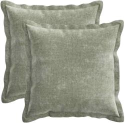 vidaXL Husa pentru perna 2 pcs HOUTEN Verde 45 x 45 cm GartenMobel Dekor (918694) Lenjerie de pat