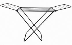 AdTrend Uscator rufe fier negru 180 x 55 x 102 cm (119024B)