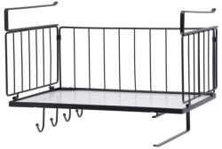 AdTrend Etajera suspendabila fier negru 36 x 24 x 25, 5 cm (119007A) Raft