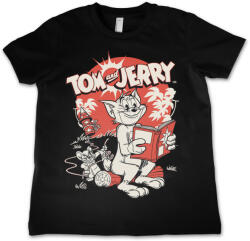 HYBRIS детска тениска Tom and Jerry - Vintage Comic - HYBRIS - WB-12-TJ053-DTG-BK
