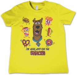 HYBRIS детска тениска Scooby Doo - I'm Here Just For The Snacks - Yellow - HYBRIS - WB-12-SBD008-DTF033-YE