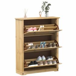 vidaXL Dulap pantofi "Corona", 99x32x124, 5 cm, lemn masiv de pin GartenMobel Dekor (4002786) Pantofar