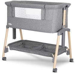 Lorelli МИНИ КОШАРА MILLIE С ПАДАЩА ПРЕГРАДА GREY /wooden (10080732506) - bebetabg
