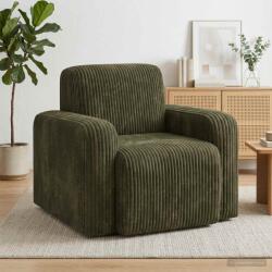 vidaXL Fotoliu Verde cord GartenMobel Dekor (42042445)