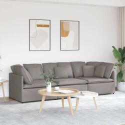 vidaXL Canapea modulara cu perne, gri taupe, textil GartenMobel Dekor (3321272) Canapea