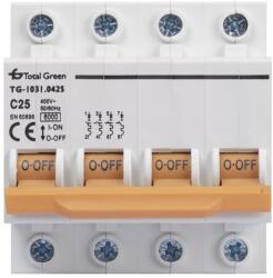Total Green Intrerupator Automat 25A Tetrapolar (1031.0425)