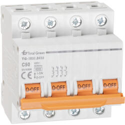 Total Green Intrerupator Automat 50A Tetrapolar (1031.0450)