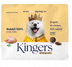 KINGERS Kutyaeledel Száraz Kutya Nyúl Monoprotein Gabonamentes Nagytestű Fajták 10kg