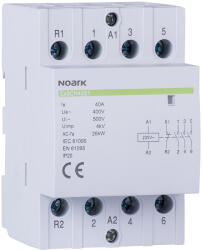 Noark Contactor de instalare Ex9CH40 40 220/230V 50/60Hz, 102420, Noark (102420)