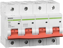 Noark Mini-întreruptoare automate Ex9B125 4P C80A, 102851, Noark (102851)