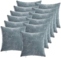 vidaXL Husa pentru perna 12 pcs HEERLEN Albastru deschis 40 x 40 cm GartenMobel Dekor (908508) Lenjerie de pat