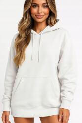 JHK Női Oversize Kapucnis Melegítő Pulóver Pamut Fehér XXL