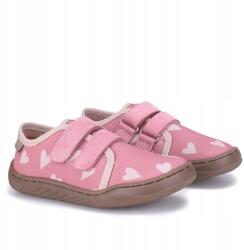 Emel Lány Tornacipő Barefoot Emel rózsaszín szív mintás R23 (EK6000A)