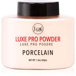 J. Cat Beauty Luxe Pro фиксираща пудра на прах с матиращ ефект цвят 103 Porcelain 42 гр