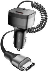 Jellico HX13 autós töltő PD 30W 1xUSB-C + 1xUSB QC3.0 fekete