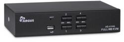Inter-Tech HDMI KVM kapcsoló, Inter-tech, acél, fekete, 201x110x41 mm (88887242)