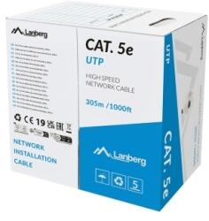 Lanberg Cablu de retea Lanberg LCU5L-11CU-0305-S, Cat. 5e, 305 m, Gray (LCU5L-11CU-0305-S)