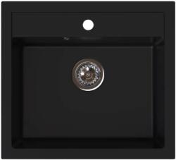 FERRO Stampo chiuvetă din granit 56x51 cm negru DRGS1/51/56BM (DRGS15156BM) Chiuveta