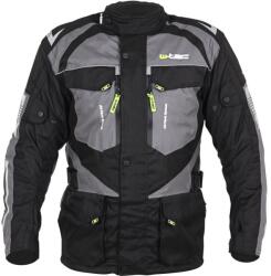  Férfi motoros kabát w-tec burdys evo (ISL-21360/fekete-szurke)