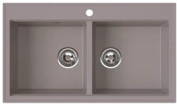 FERRO Stampo gránit mosogató 86x50 cm barna DRGS2/50/86TU (DRGS25086TU)