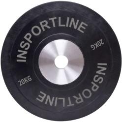 inSPORTline Gumis súlytárcsa insportline bumper plate 20 kg 50 mm (ISL-10380/szines)