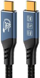 PremiumCord USB4 Version 2.0 80Gbps 16K@60Hz 240W Thunderbolt 5 1, 2 m Cablu USB (<![CDATA[KU4CA12]]>)