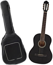DEPOX Chitara clasica din lemn DEPOX®, Black Raven, 96 cm, model clasic, negru (1778)