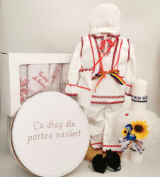 Magazin Traditional Set Traditional Botez - Costumas+Trusou+Cutie+Lumanare Baiat
