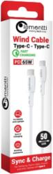 Lemontti Cablu Lemontti Fast Charge 0.5m, 65W alb (LEMCTYCTCA)