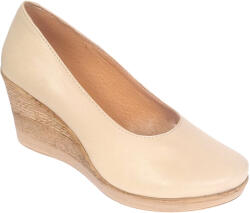 CIUCALETI Pantofi dama casual din piele naturala Nude cu talpa tip pana P3550ND, marimea 37
