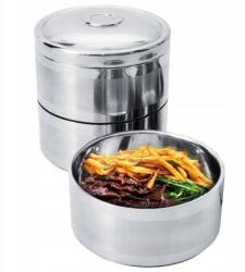 Orion Ebédlőtál thermo acél 3 szintes 3x1, 1 l /Orion (120958)