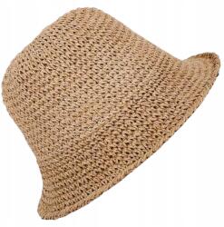 EdiBazzar Női szívószálas kalap bézs Nyári Strand Öko bucket hat Nyári Bézs Hat (Słomkowy Kapelusz damski beżowy LETNI)