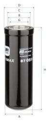 UFI Filtru, sistem hidraulic primar UFI 87.051. 00 (87.051.00)