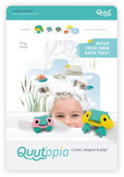 QUUT Set creativ de baie Broscuțele simpatice Quut (5425031171140)