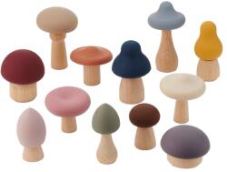 Tickit Jucării ciupercuțe de pădure din lemn și silicon Tickit SiliSoft, set 12 piese (5060155732749) Bucatarie copii