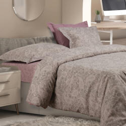 Das Home Set Cearșafuri cu Elastic 170x200+35cm. Casual 5438 502106205438 Grey, Lilac 4buc (502106205438)
