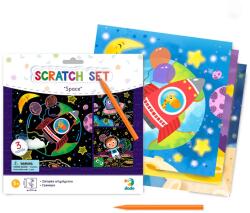 dodo Set creativ de răzuit Spațiul Cosmic Dodo Toys (4820198241810)