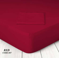 Marwa Cearșaf Super dublu cu Elastic 160x200+30cm. Monocrom 9910001617 Roșu (9910001617)