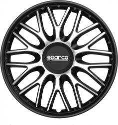 Sparco Set Capace De Roți Auto Roma 4 Bucăți 15 Argintii/Negre SPC1596SVBK (SPC1596SVBK)