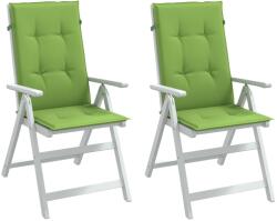 vidaXL Perne scaun spatar înalt 2 buc. melanj verde 120x50x4 cm textil GartenMobel Dekor (4002427)