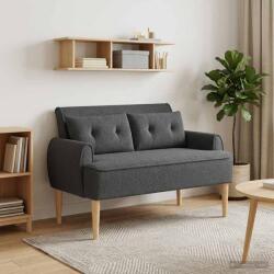 vidaXL Canapea cu capitonaj butonat Gri închis 117 x 67 x 77 cm Bouclé GartenMobel Dekor (42041825)