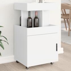 vidaXL Carucior de bar, alb, 50x41x89 cm, lemn prelucrat GartenMobel Dekor (848262) Comoda