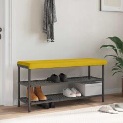 vidaXL Perna pentru banca Catifea Galben Adancime 35 cm GartenMobel Dekor (42043336)