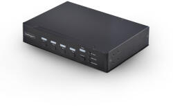 StarTech . com P4AD122M-KVM-SWITCH, 3840 x 2160 pixelek, 4K Ultra HD, 36 W, Fekete (P4AD122M-KVM-SWITCH)