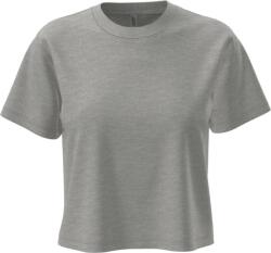 Next Level Apparel n 7610 / Дамски къс топ от плътен памук - сив цвят m (08761061002)