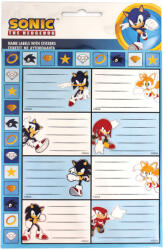  Sonic a sündisznó Rings füzetcímke matricával 16 db-os (GIM77540449) - eking