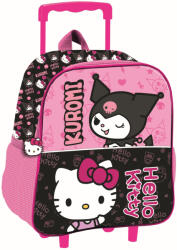  Hello Kitty & Kuromi gurulós ovis 3D hátizsák, táska 32 cm (MSL704977) - eking