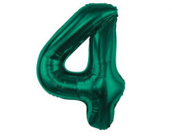  Zöld B&C Bottle Green 4-es szám fólia lufi 85 cm (MLG190243) - eking