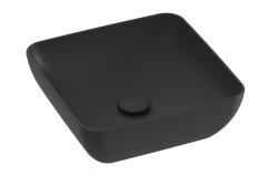 RAVAK Uni Slim 38x38 cm matt black (XJX0D138000)